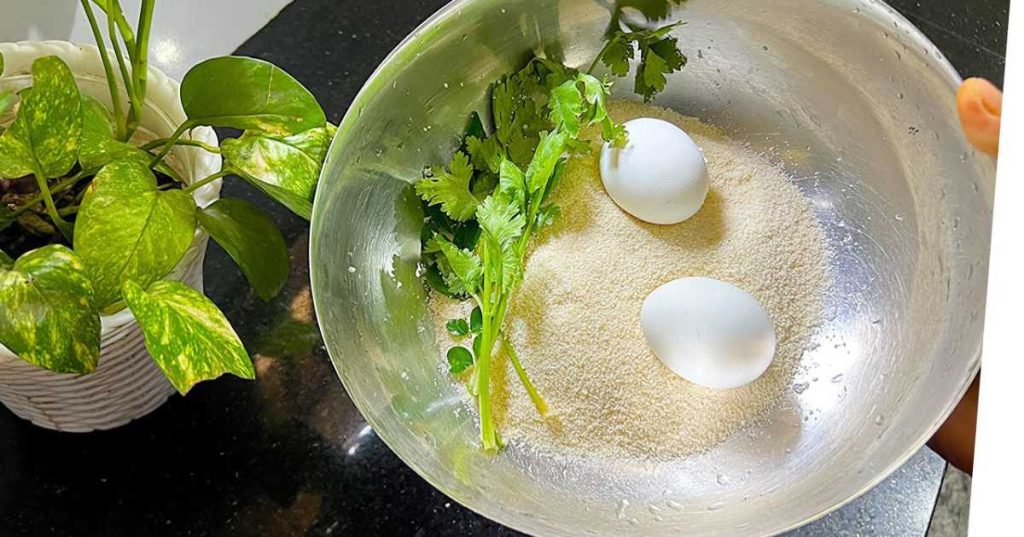 Rava egg Snack Recipe